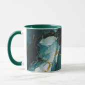 Smaragd-Marmor mit goldenen Adern Tasse (Links)