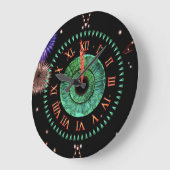 Smaragd-Mitternachtsuhr Große Wanduhr (Winkel)