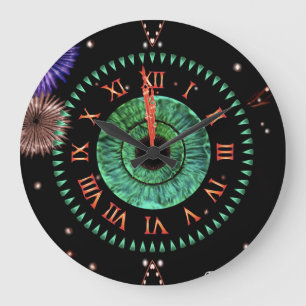 Smaragd-Mitternachtsuhr Große Wanduhr