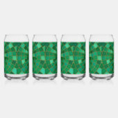 Smaragd-Mosaik-Kreismuster-Kunst Dosenglas (Links)