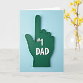 Smaragd Nummer Eins Papa Karte (Gelbe Blume)