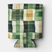 Smaragd-Patchwork-Kariert Dosenkühler (Vorderseite)