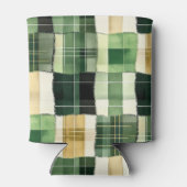 Smaragd-Patchwork-Kariert Dosenkühler (Rückseite)