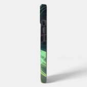 Smaragd-Plasma-Energie-Fraktal-Kunst Case-Mate iPhone Hülle (Rückseite / Links)