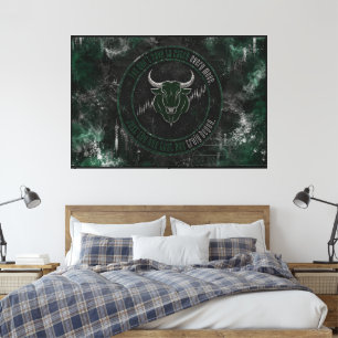 Smaragd-Rauch-Bull-Timing-Zitat-Design Leinwanddruck