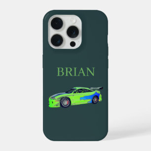 Smaragd-Rennläufer des grünen Horizonts iPhone 15 Pro Hülle