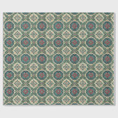 Smaragd Rubin Saphir Geometrische Anlass-Geschenkv Geschenkpapier (Flach)
