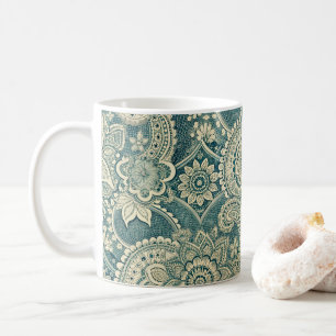 Smaragd-Schleifenmedaillon Kaffeetasse