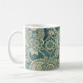 Smaragd-Schleifenmedaillon Kaffeetasse (Links)