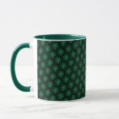Smaragd-Schneeflocken-Kunst Tasse (Links)