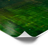 Smaragd-Stille am Gartenfall Poster (Ecke)
