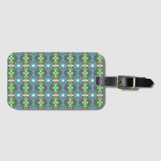 Smaragd-Tiden-Kaleidoskop Gepäckanhänger (Vorderseite (Horizontal))