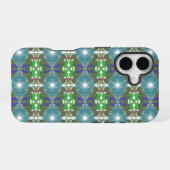 Smaragd-Tiden-Kaleidoskop iPhone 16 Hülle (Rückseite (Horizontal))