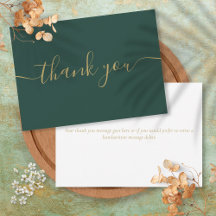 Smaragd und Gold einfache moderne elegante Schrift