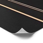 Smaragd- und Gold-Minimalismus Poster (Ecke)
