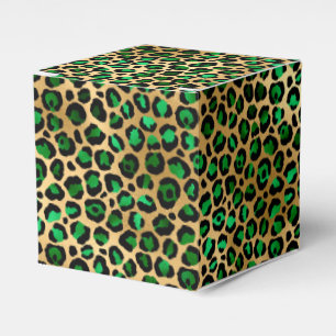 Smaragd- und Gold-Safari-Serien-Design 8  Geschenkschachtel