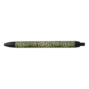 Smaragd- und Gold-Safari-Serien-Design 8 Kugelschreiber