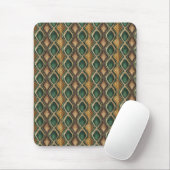 Smaragd- und Golddiamant-Schlangenhaut-Musterdesig Mousepad (Mit Mouse)