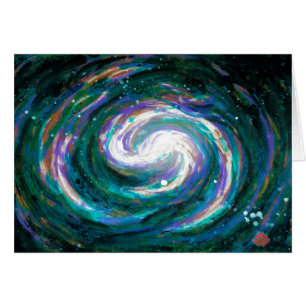 Smaragd und Lila Galaxie