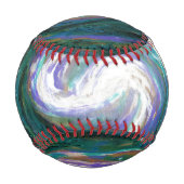 Smaragd und Lila Galaxie Baseball (Vorderseite)