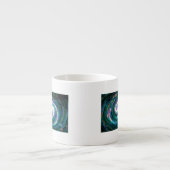 Smaragd und Lila Galaxie Espressotasse (Vorderseite)