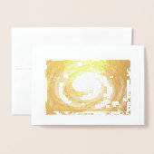 Smaragd und Lila Galaxie Folienkarte (Vorderseite mit Umschlag)