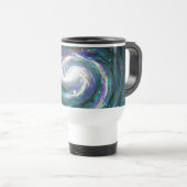 Smaragd und Lila Galaxie Reisebecher (VorderseiteRechts)