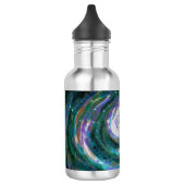 Smaragd und Lila Galaxie Trinkflasche (Links)