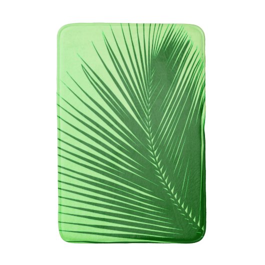 Smaragd- und Limones Grün des Palmblattes - Badematte (Vorderseite Vertikal)