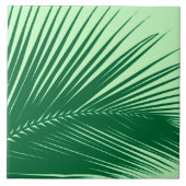 Smaragd- und Limones Grün des Palmblattes - Fliese (Vorderseite)