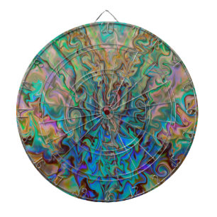 Smaragd und rosa dartscheibe