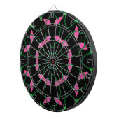 Smaragd- und Rosa-Kaleidoskop  Dartscheibe (Vorderseite rechts)