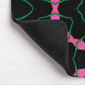 Smaragd- und Rosa-Kaleidoskop Mousepad (Ecke)
