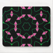 Smaragd- und Rosa-Kaleidoskop Mousepad (Vorne)