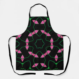 Smaragd- und Rosa-Kaleidoskop Schürze