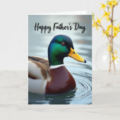 Smaragd Vater-Tag Vogel Karte (Gelbe Blume)