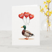 Smaragd Vätertag Enten Karte (Gelbe Blume)