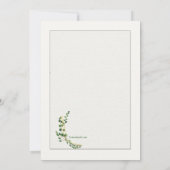 Smaragd verzweigt sich Einladung (Rückseite)