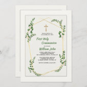 Smaragd verzweigt sich Einladung (Vorne/Hinten)