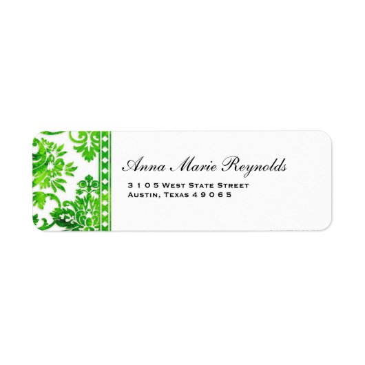 Smaragd-Vintage-Damask-Spitze-Fancy (Vorne)