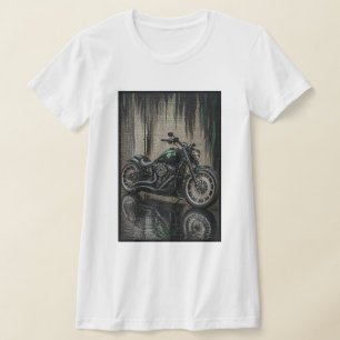 Smaragd-Wald-Bobber-Mosaik-Kunst T-Shirt