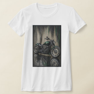 Smaragd-Wald-Bobber-Mosaik-Kunst T-Shirt