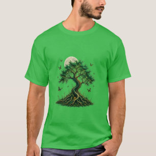 Smaragd-Zauberbaum grünes T-Shirt