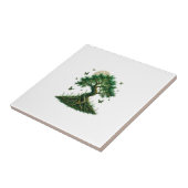 Smaragd-Zauberbaum-Latte-Macchiato-Tasse Fliese (Seite)