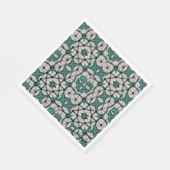 Smaragdachse abstrakt geometrisches Muster 1284 Serviette (Ecke)