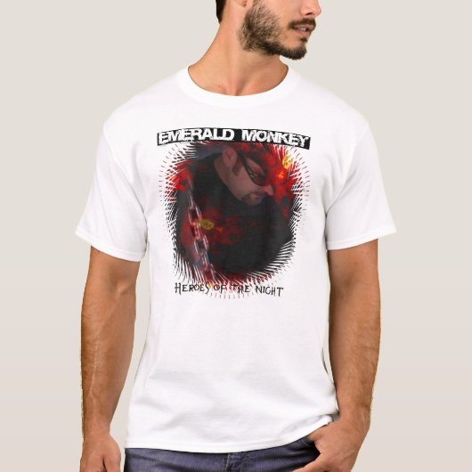 Smaragdaffe "Helder der Nacht" T-Shirt (Vorderseite)