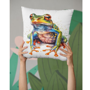 Smaragdaugen-Regenfrosch Kissen