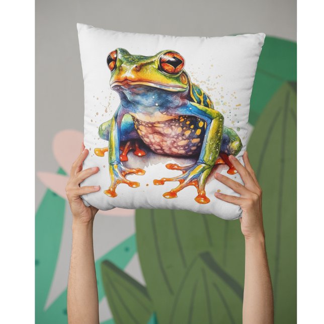 Smaragdaugen-Regenfrosch  Kissen (Von Creator hochgeladen)