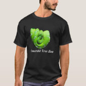 Smaragdbaum-Boa-grundlegender dunkler T - Shirt (Vorderseite)