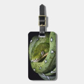 Smaragdboa der grünen Baumschlange in Bolivien Gepäckanhänger (Vorderseite vertikal)